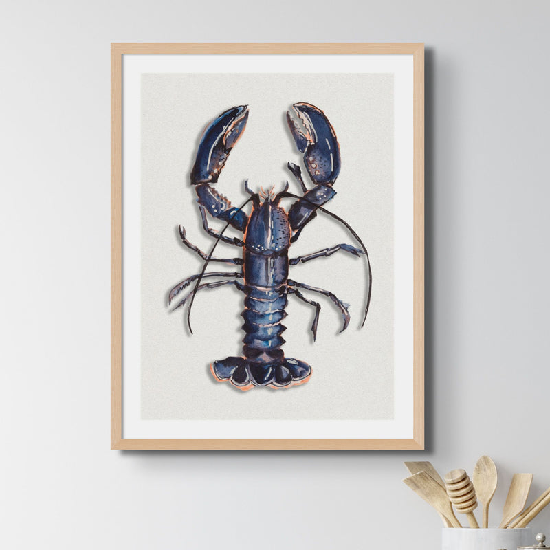 Set of Shellfish Art Prints | Perfect Art For Your Kitchen - Framed