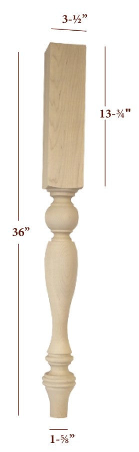 Empire Farm Kitchen Island Leg