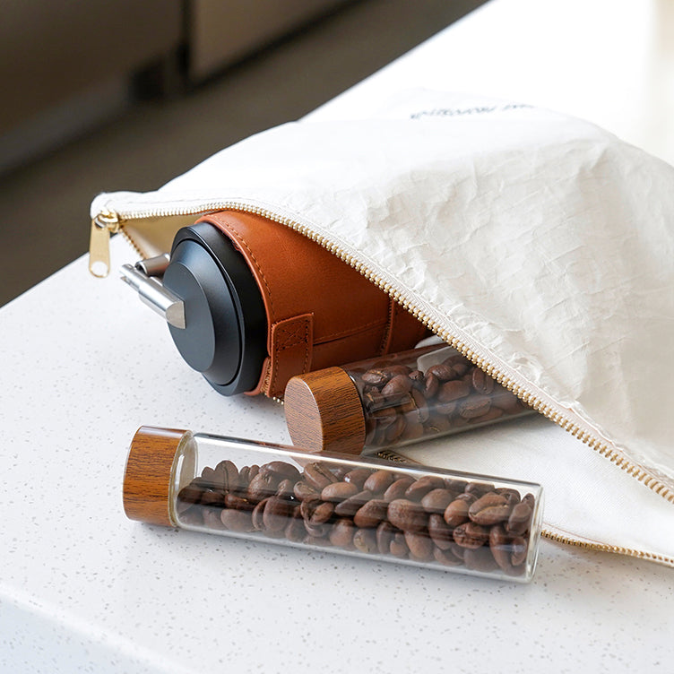 Coffee Beans Storage Container Tube Glass Display Rack