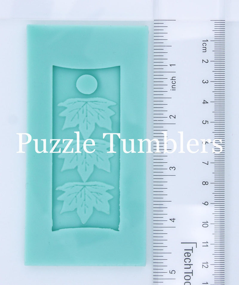 CUSTOM MOLD:  Engraved Leaf 40oz Tumbler Lid Plate Mold *May have a 14 Day Shipping Delay