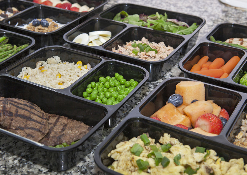 INEVIFIT | Meal Prep Containers 36 oz. 3-Compartment