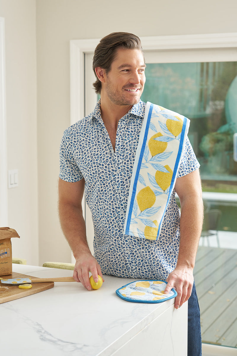 Lemons in a Line Kitchen Towels, 2 pack