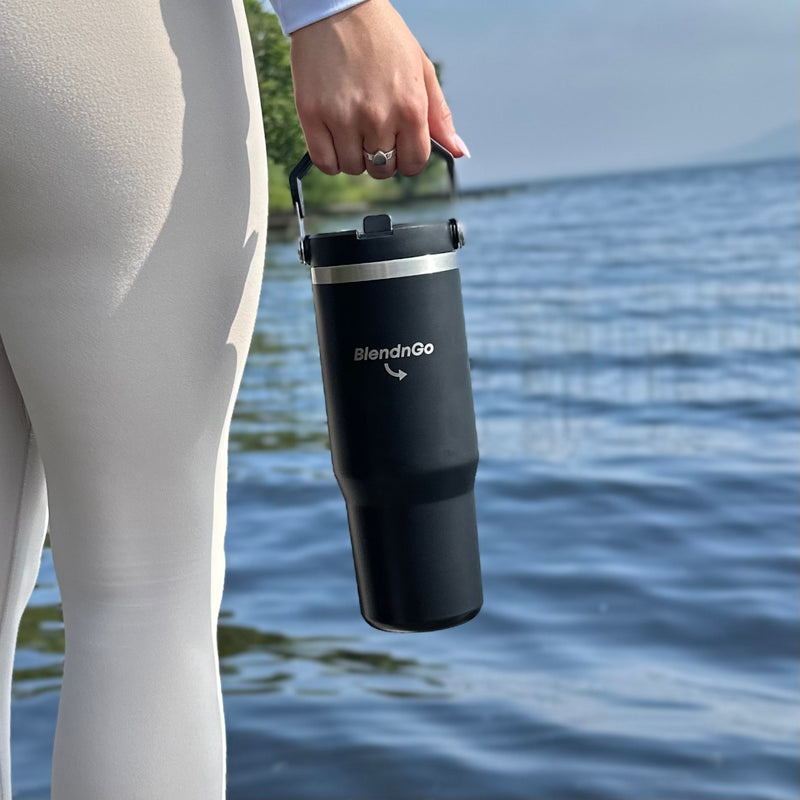 BlendnGo Travel Essential Flip Straw Tumbler