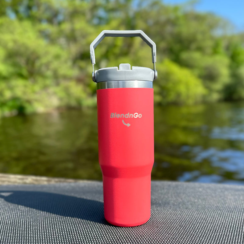 BlendnGo Travel Essential Flip Straw Tumbler