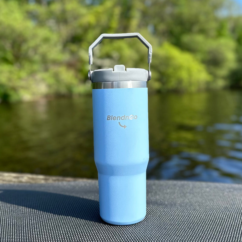 BlendnGo Travel Essential Flip Straw Tumbler