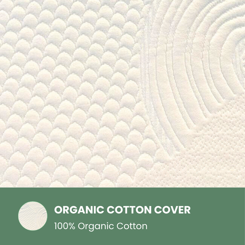 100% Organic Latex Seat Cushion Perfect for Office Chair, Car Seat, Kitchen Chair with Zipper Cover [GOLS CERTIFIED]