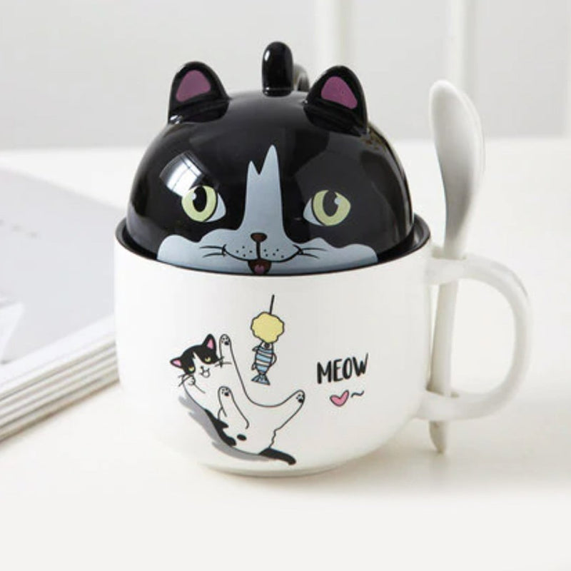 Cute Cartoon Ceramic Cat Cup | LIMITED STOCK
