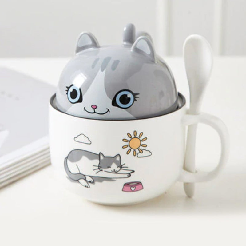 Cute Cartoon Ceramic Cat Cup | LIMITED STOCK