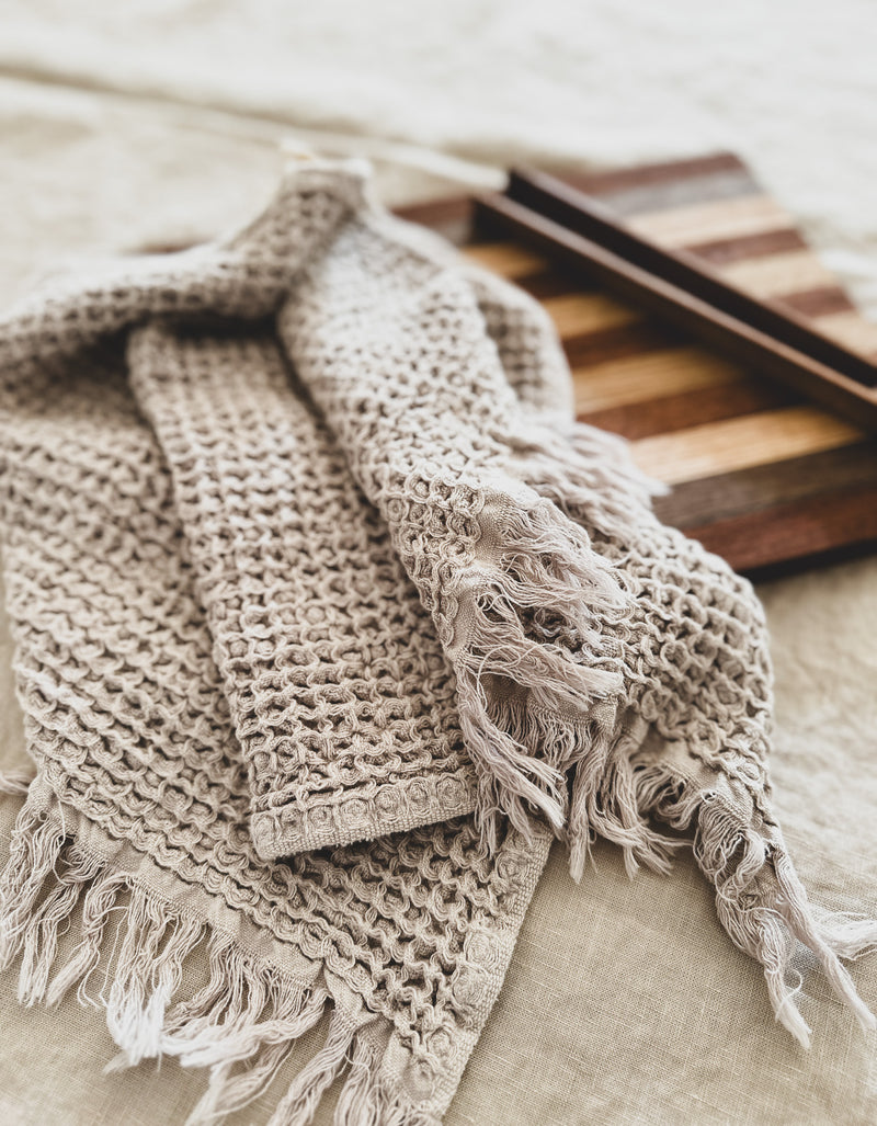 Natural Waffle Kitchen Towel