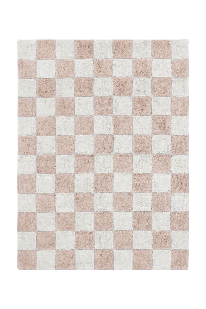 WASHABLE RUG KITCHEN TILES ROSE