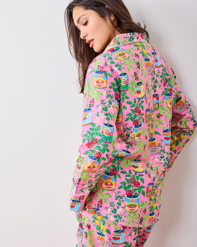 Kitchen Garden - Tall Long PJ Set - Rose