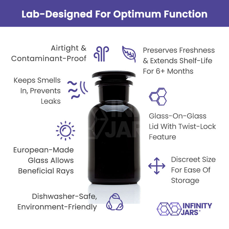 50 ml Glass-on-Glass Apothecary Jar