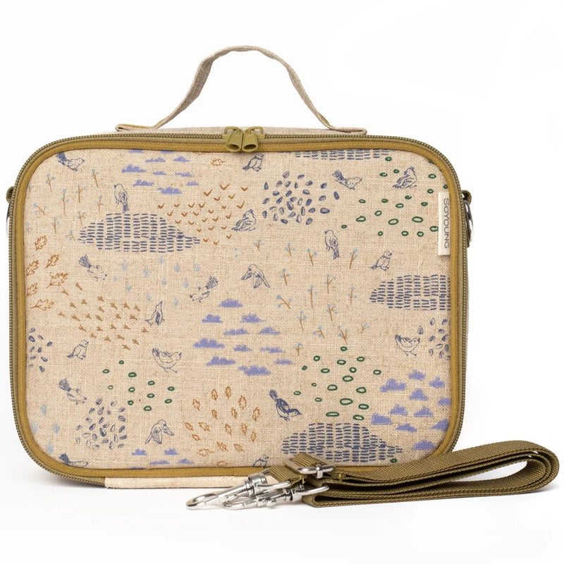 SoYoung Insulated Lunch Bag - Toxin Free Lining, Washable Linen Outer