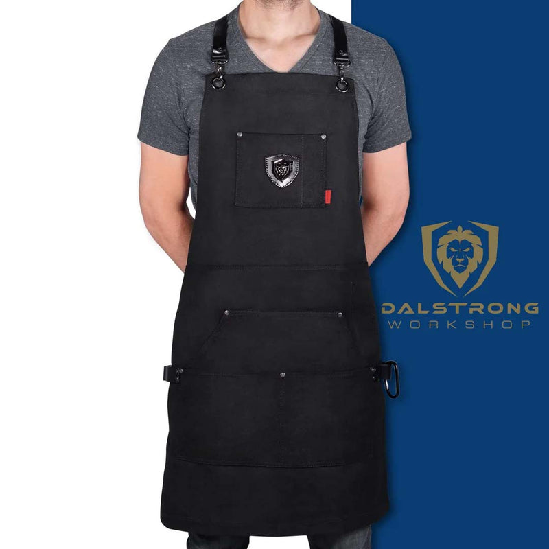 Sous Team Apron | Heavy-Duty Waxed Canvas | Professional Chef's Kitchen Apron | Dalstrong ©