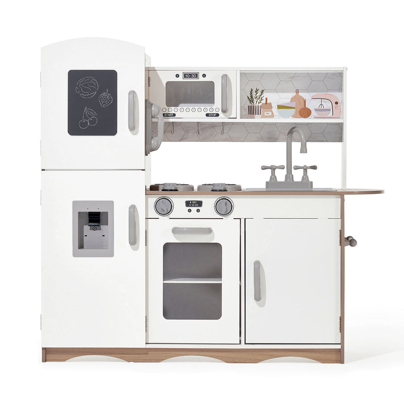 Signature Modern Wooden Play Kitchen - White