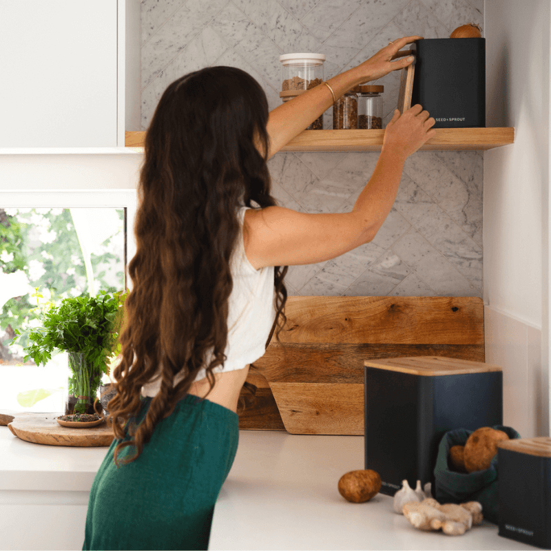 Vegetable Storage Containers | Liquorice | Pre Order