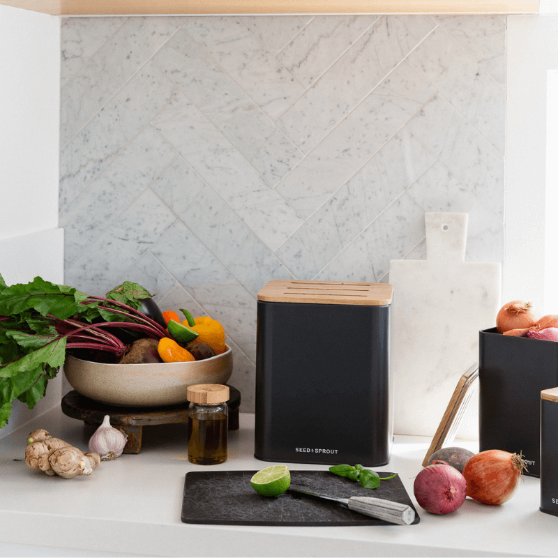 Vegetable Storage Containers | Liquorice | Pre Order