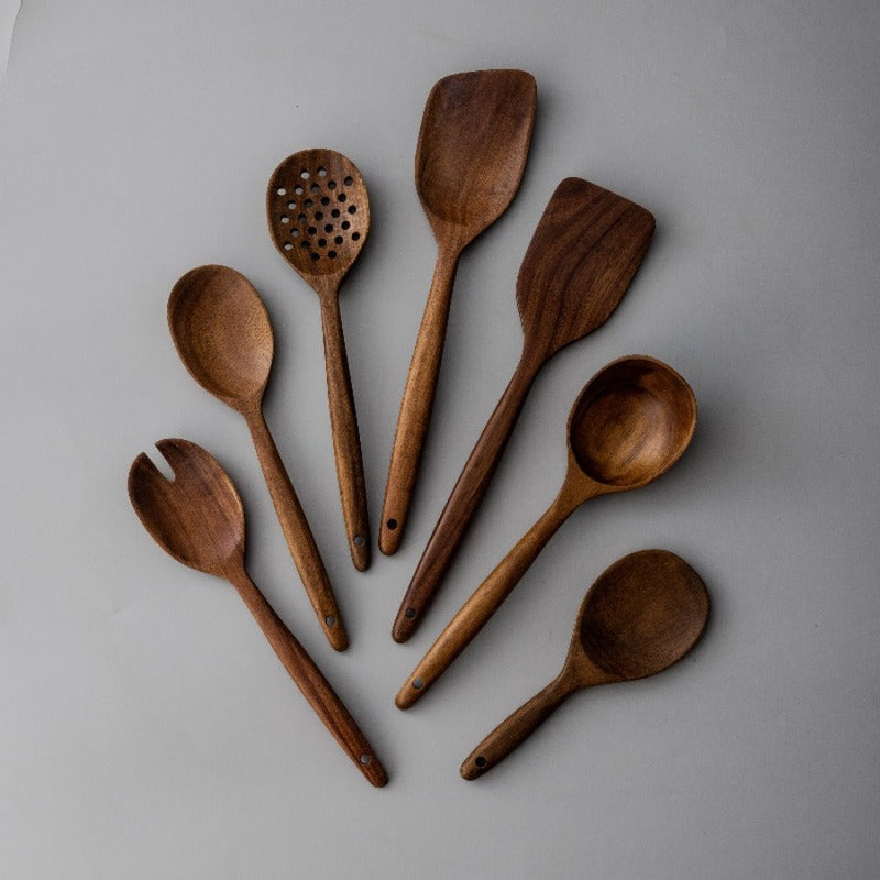 Wooden Kitchen Utensils Set
