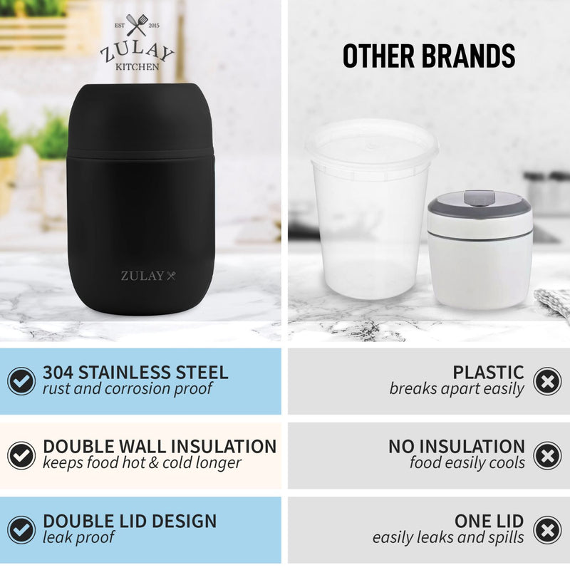 Zulay Vacuum Insulated Lunch Container