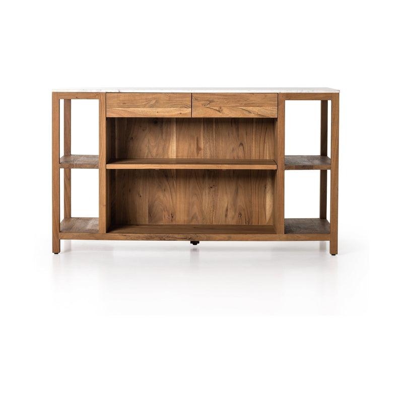 Four Hands Indira Kitchen Island-Smoked Acacia MDP