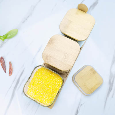 Bamboo & Glass Trio Set