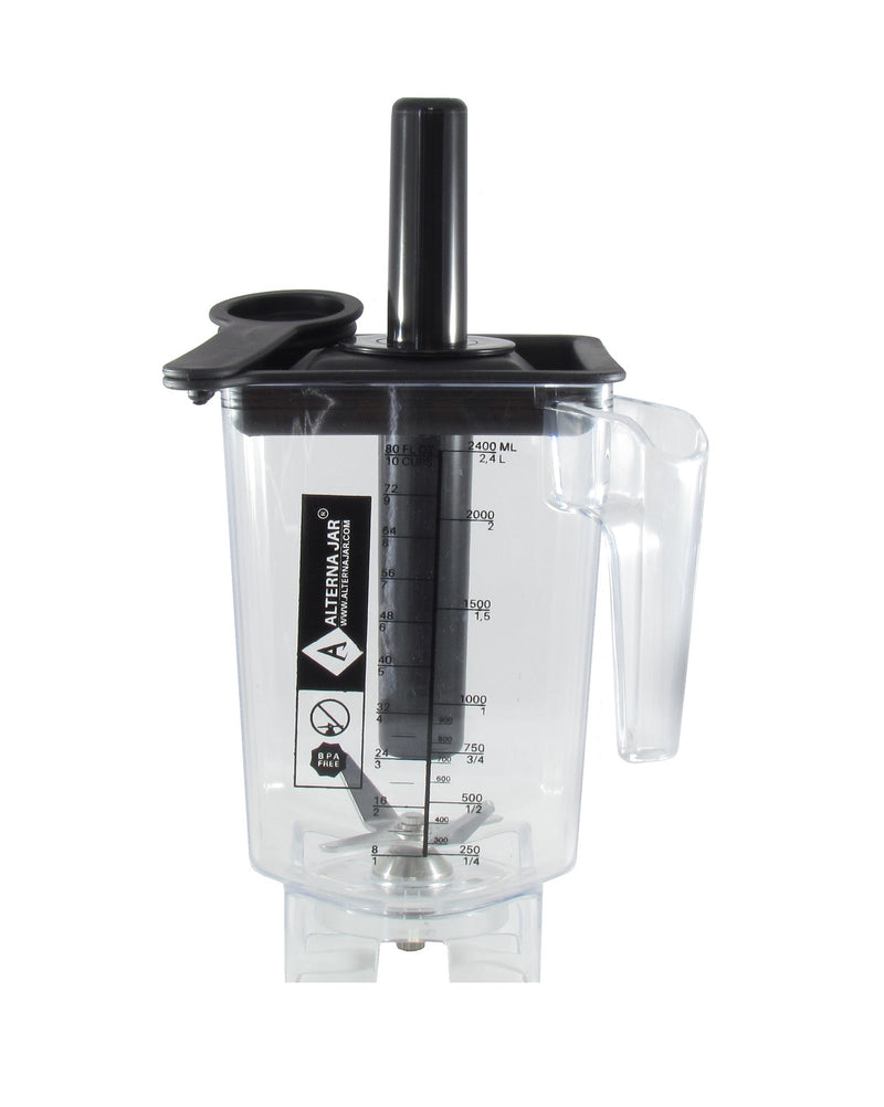 Alterna Jar fits Blendtec Blenders - 80 oz with removable blade assembly + Tamper