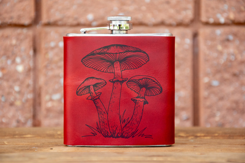 Personalized Leather Flask | Groomsmen Gift | Wedding Party | Bridesmaids Gift