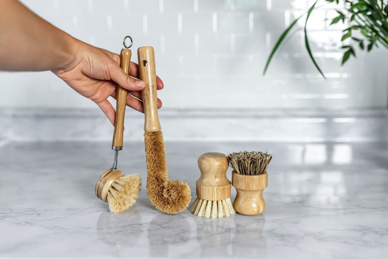 Zero Waste Kitchen Kit - Wooden Dish Brushes (4-Pack)