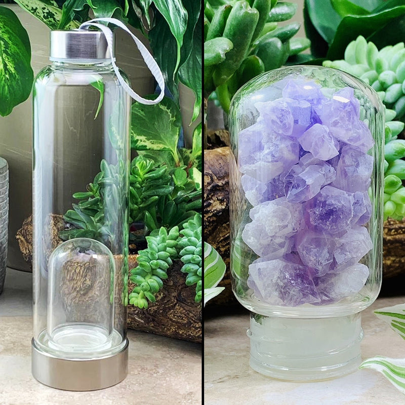 Amethyst Fairy Amethyst Gem Pod Water Bottle 