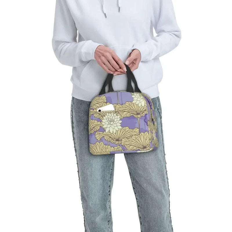 Japanese-theme Floral Insulated Lunch Bag Collection