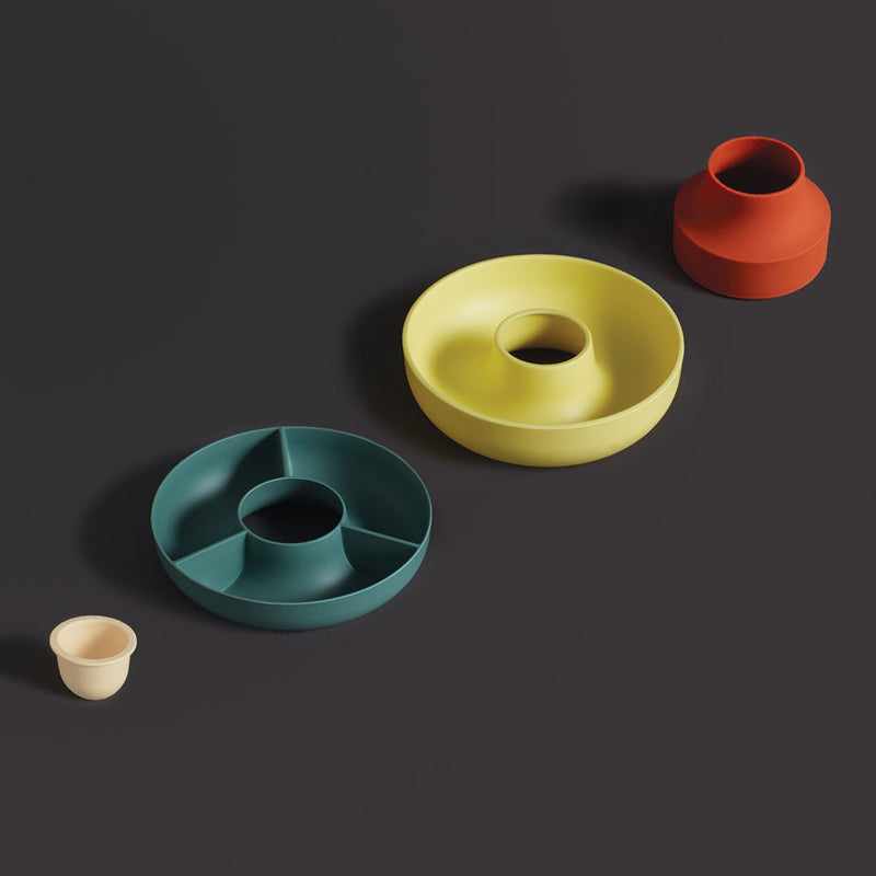 HOOP 2 | 4 pieces SERVING BOWL | Shane Schneck | Ommo