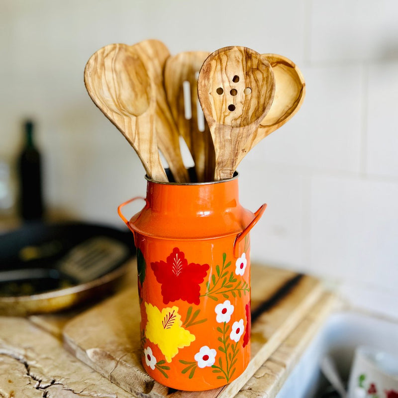 Set of 5 Olive Wood Kitchen Utensils | Handcrafted from Palestine