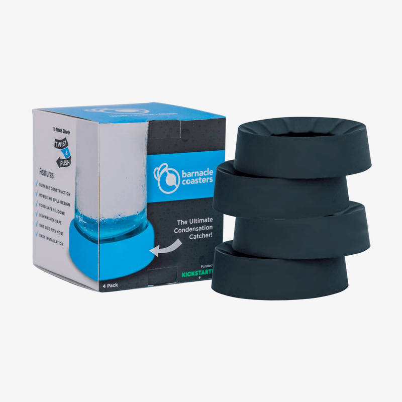 Barnacle Coasters: 4 Pack - Black (Blank)