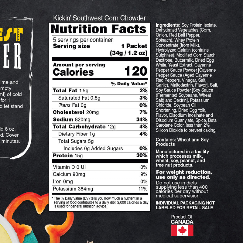 Inspire Protein Kitchen Southwest Corn Chowder – 15g Protein, Creamy and Satisfying