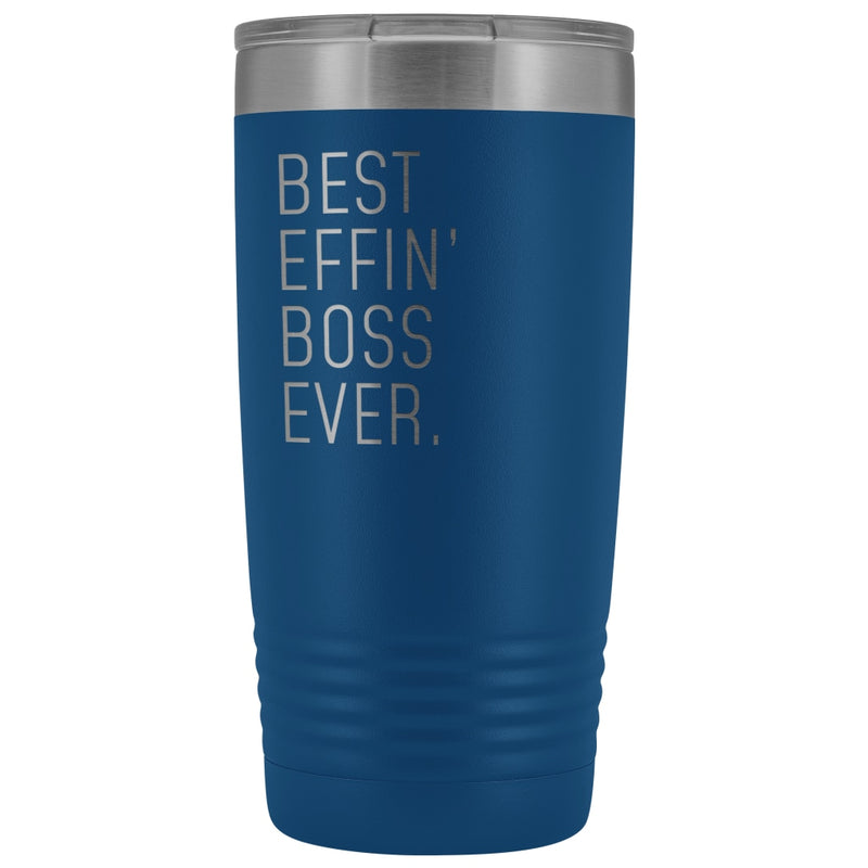 Personalized Boss Gift: Best Effin' Boss Ever. Insulated Tumbler 20oz