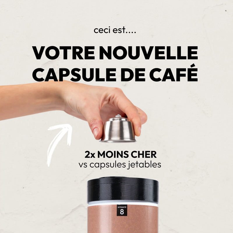 Capsule réutilisable & rechargeable Caps'me compatible Nescafé® Dolce Gusto®