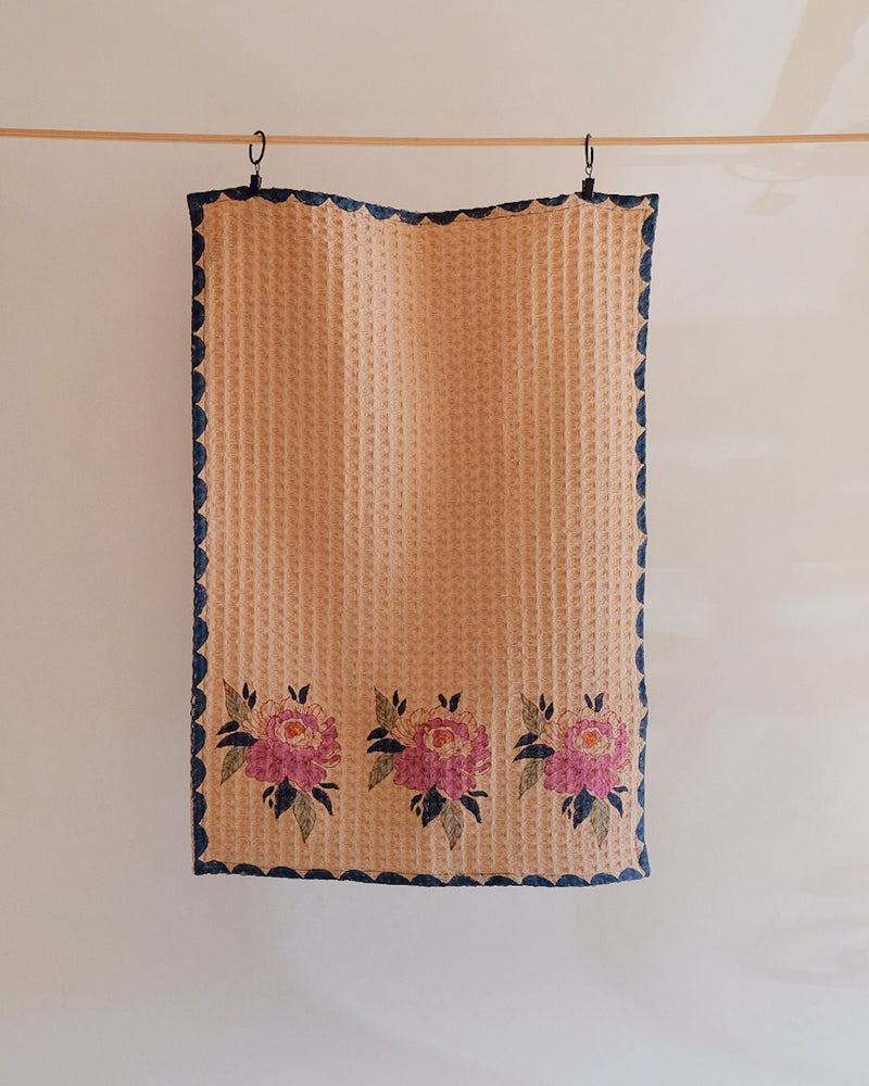 Babita – Old Rose - Waffle Weave Kitchen Towel - Set of 2