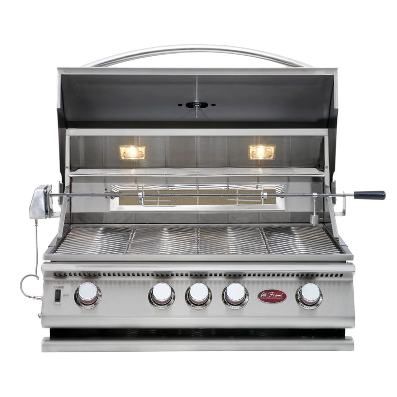 Cal Flame 8 ft L-Shaped Outdoor BBQ Kitchen Island BBK-870