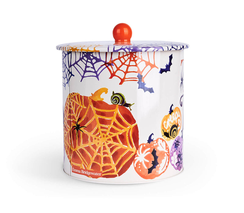 Halloween Treats Tin Biscuit Barrel
